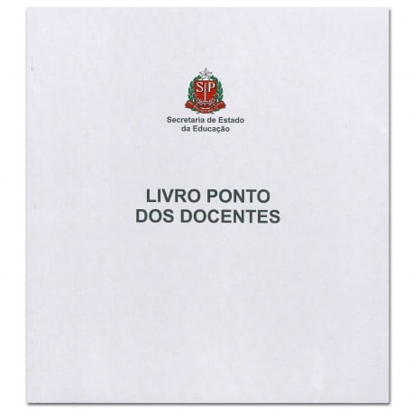Livro de Registro de Ponto dos Docentes Tamoio Ref. 1734 - 100 Folhas