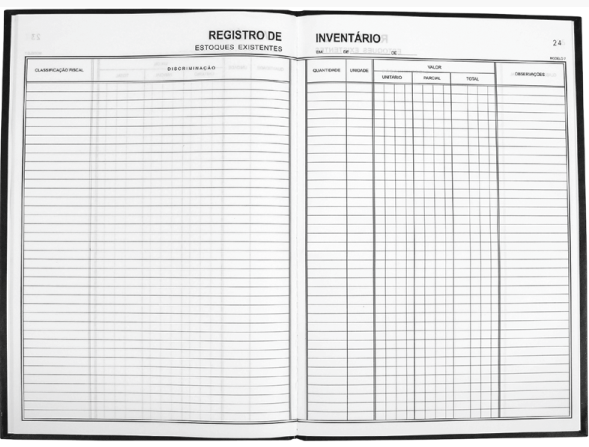Livro Modelo 7 - Registro de Inventário Tamoio Ref. 2011 - 50 folhas C/ 05 unid