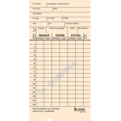 Cartão de Ponto Mensal com CNPJ p/ Di Ponto Tamoio Ref. 1139 - 100 unid