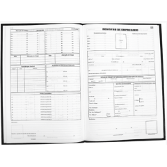 Livro de Registro de Empregados Tamoio ref. 2005 - 50 folhas pct C/ 05 unid