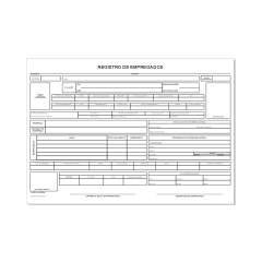Ficha de Registro De Empregados DanitaGrafica DA-1224 C/ 100 Unid.